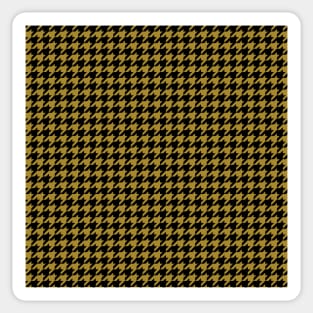 "Arya" Houndstooth in Black & Gold by Suzy Hager Sticker